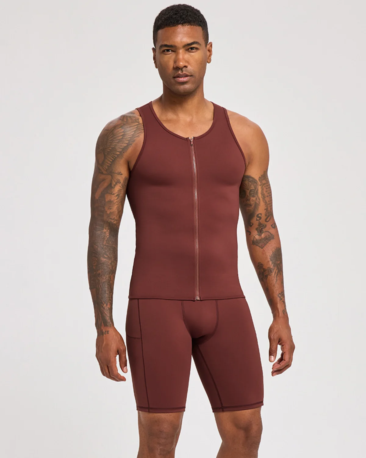 Men's Activewear Set MS02 in Wine