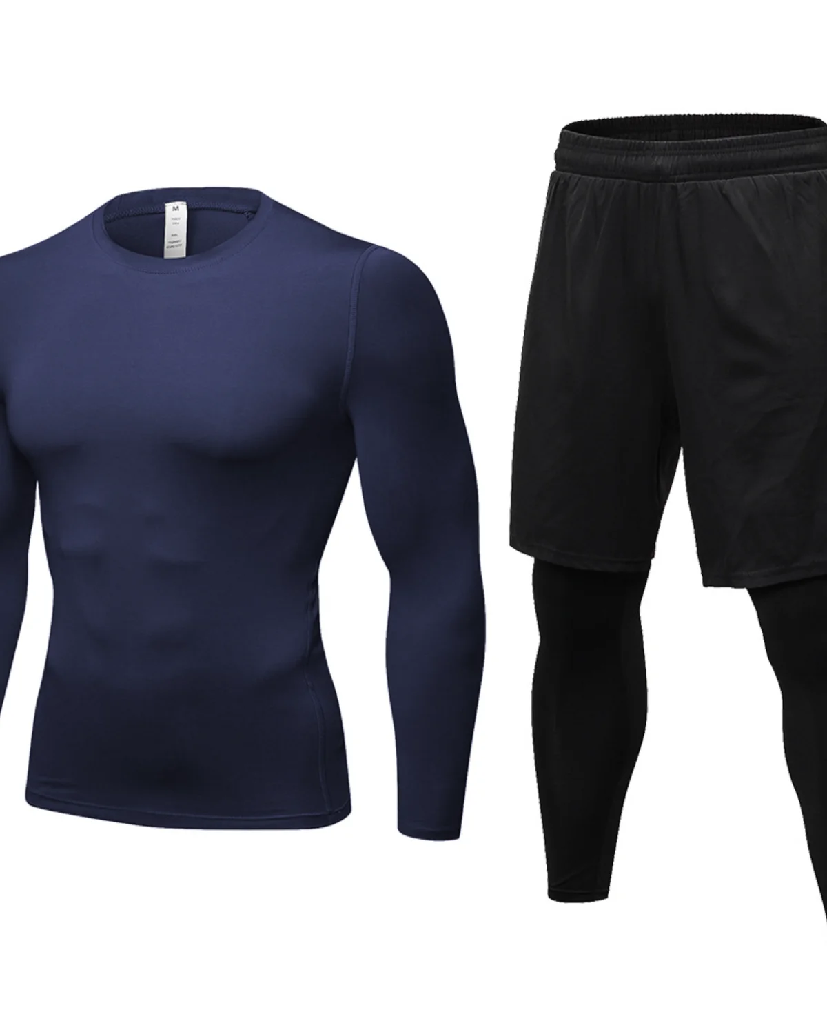 Men's Activewear Set MS04 in Navy-Black