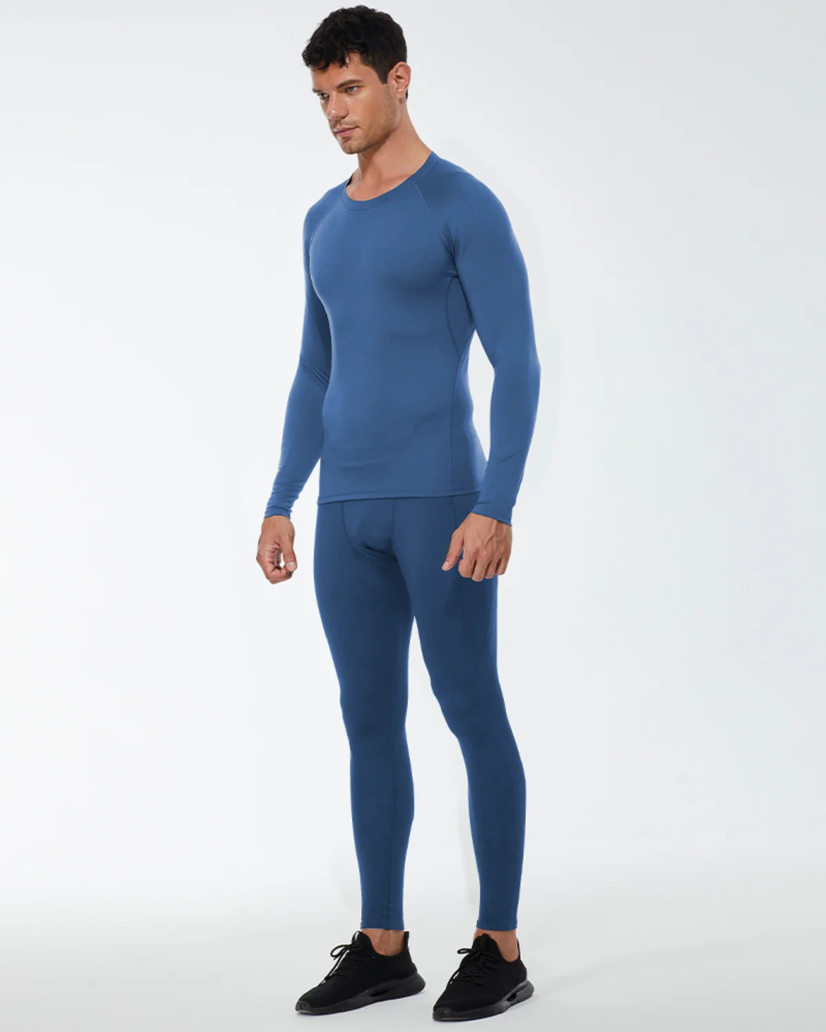 Men's Activewear Set MS07 in Steel Blue