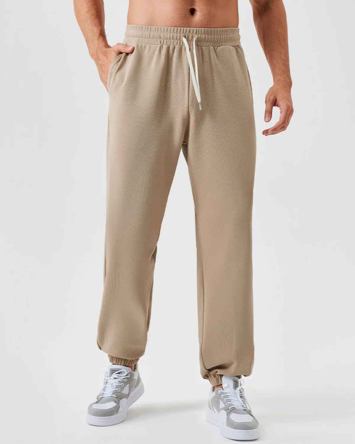 Men's Training Joggers MP37 in Beige
