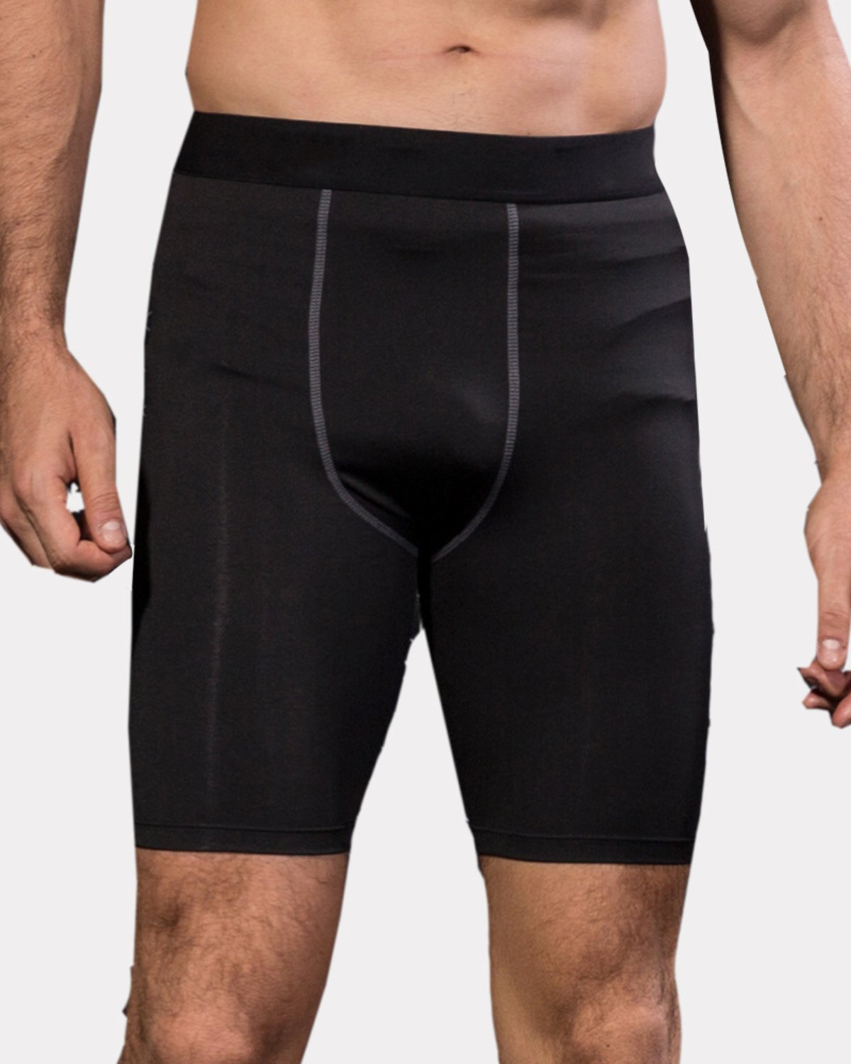 Men's Training Shorts MH12 in Black-Gray line