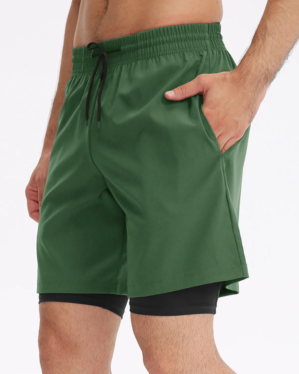 Men's Training Shorts MH21 in Dark Green