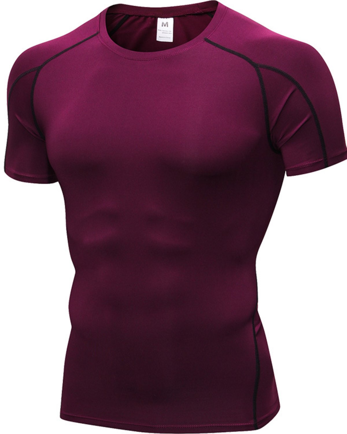 Men's Training T-Shirt MT12 in Wine