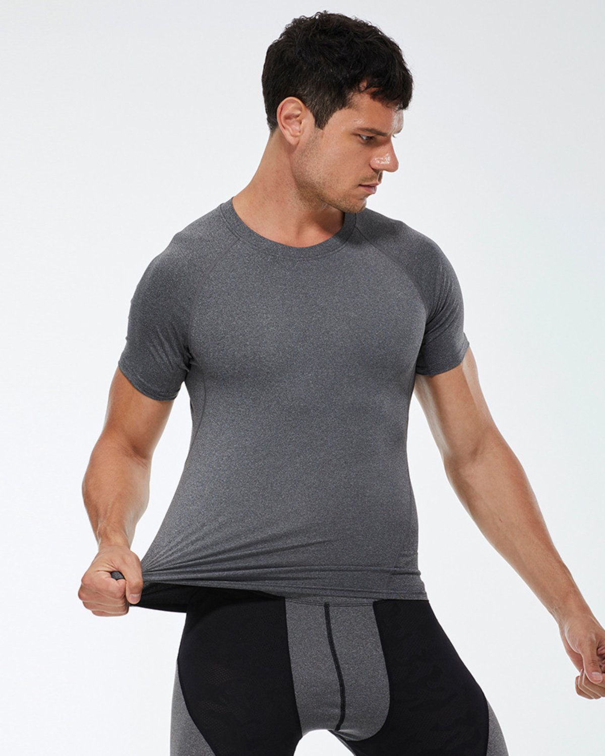 Men's Training T-Shirt MT13 in Dark Grey
