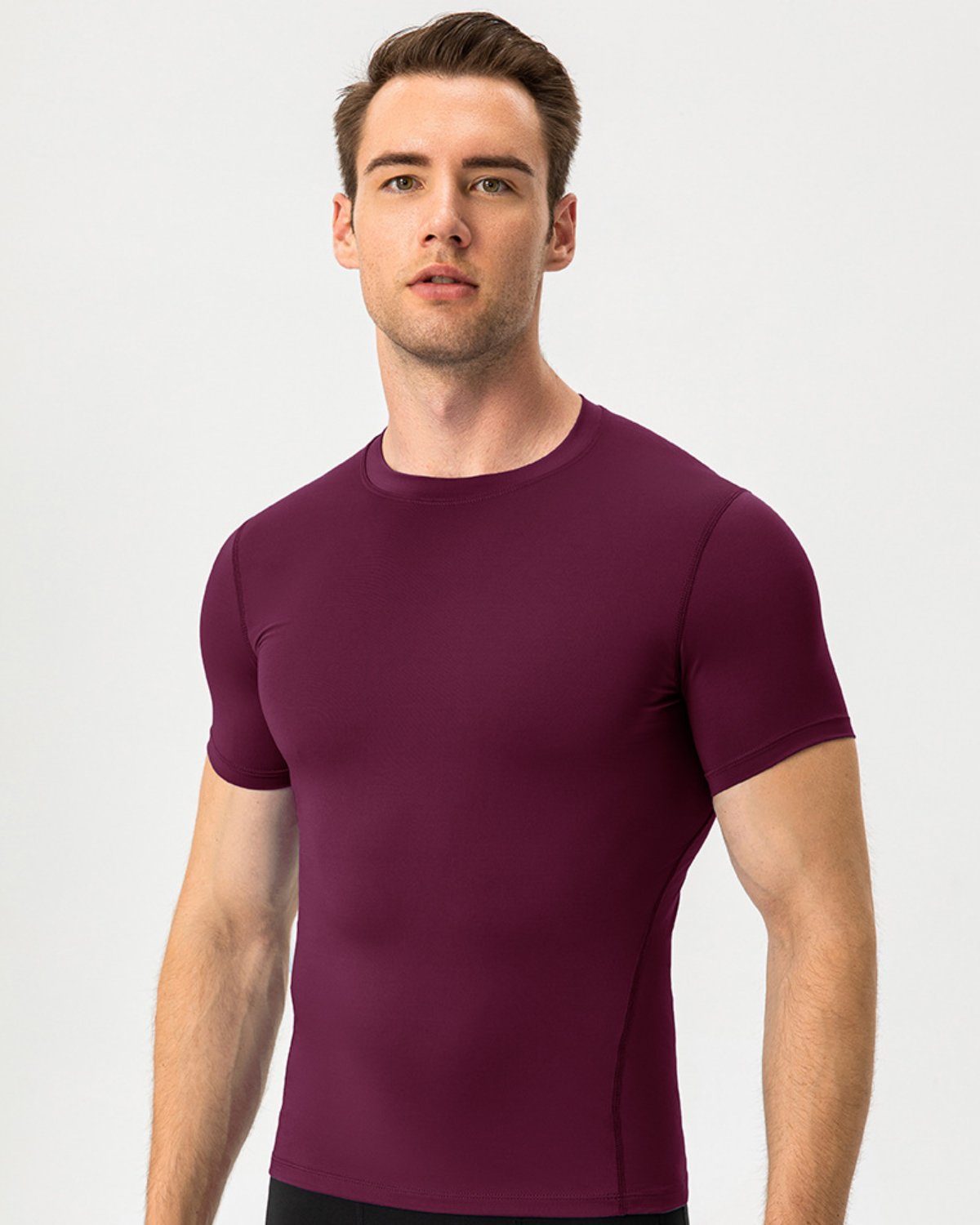 Men's Training T-Shirt MT14 in Wine