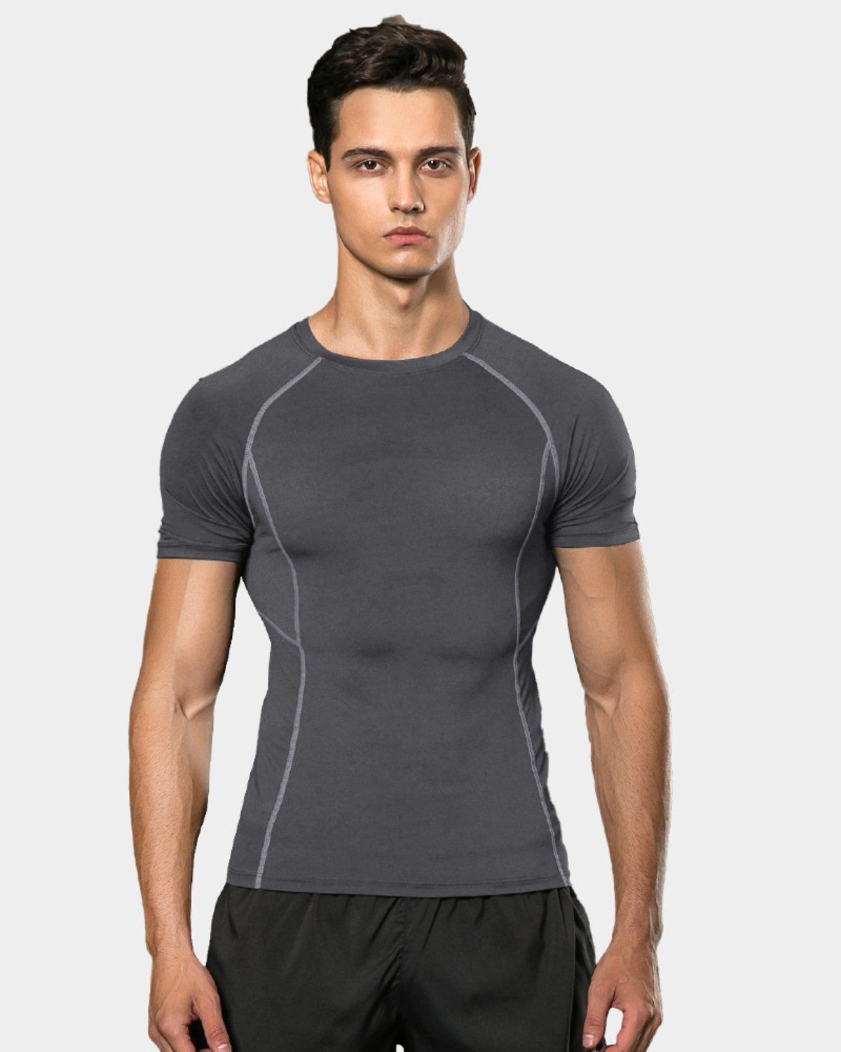 Men's Training T-Shirt MT22 in Dark Grey