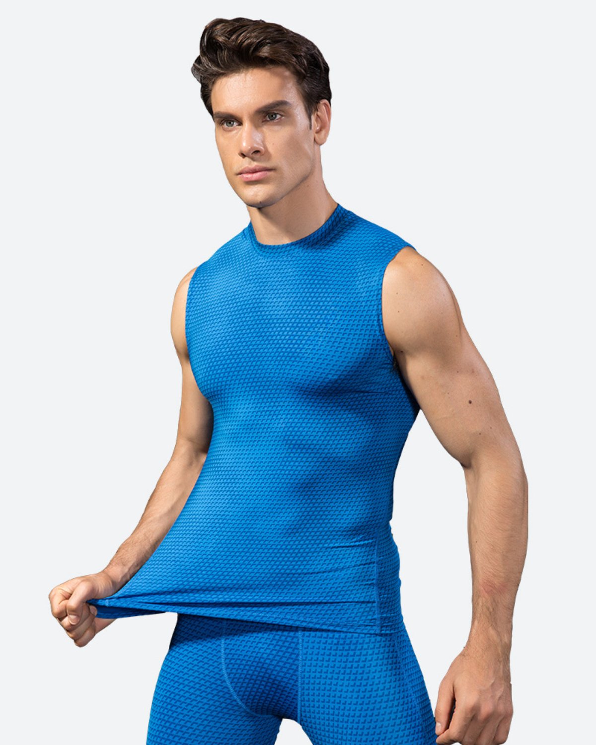Men's Training Tank MT03 in Blue