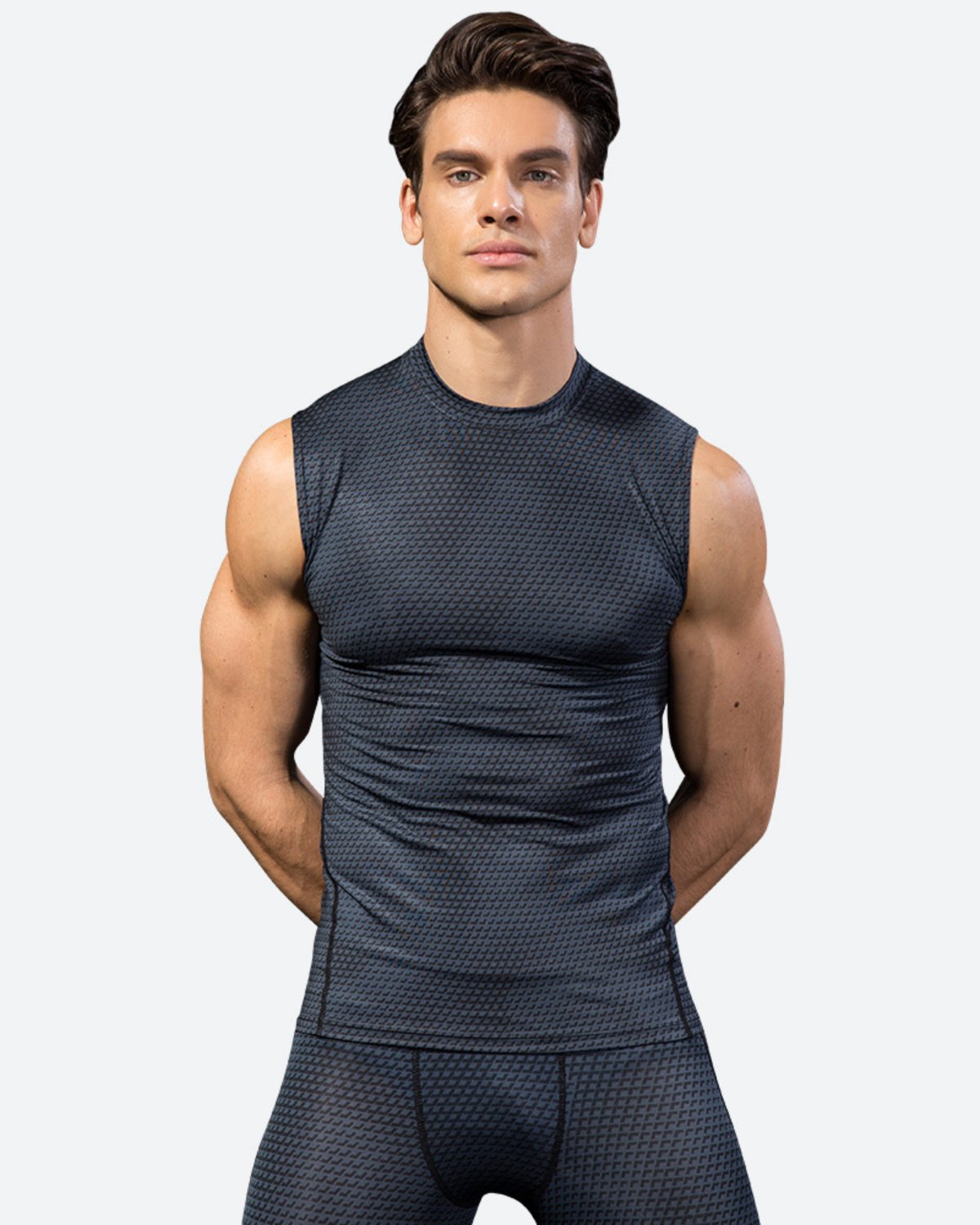 Men's Training Tank MT03 in Navy