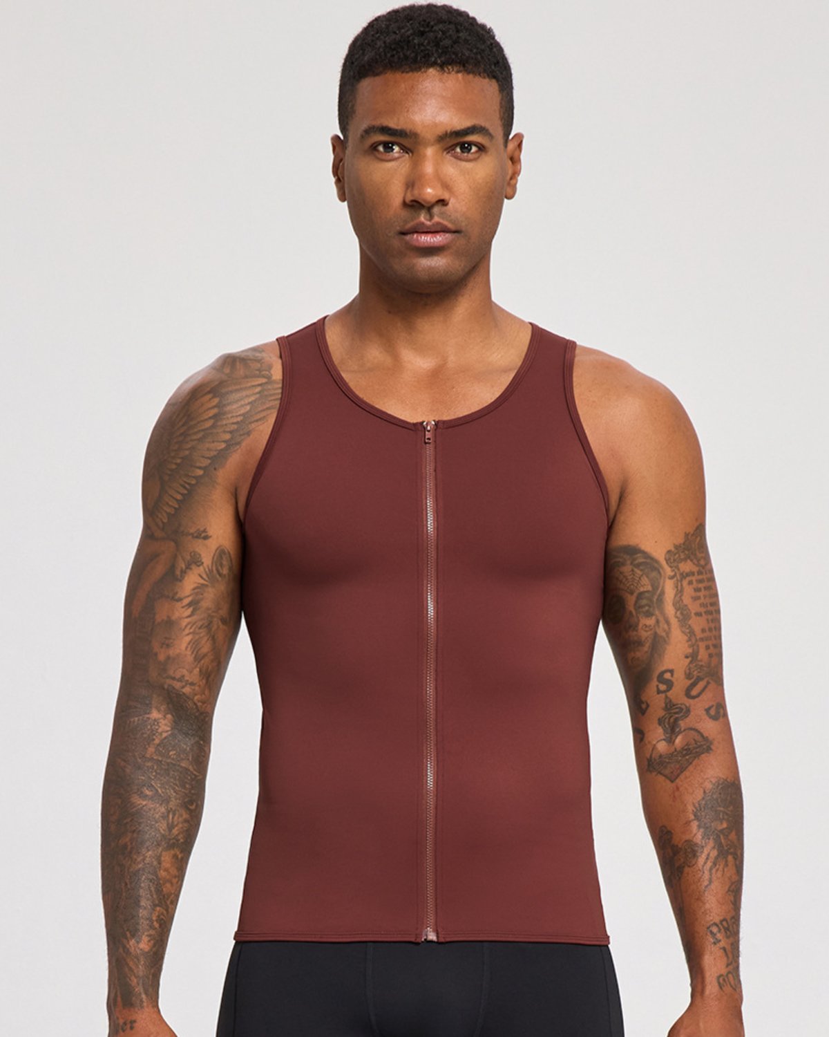 Men's Training Tank MT04 in Burgundy