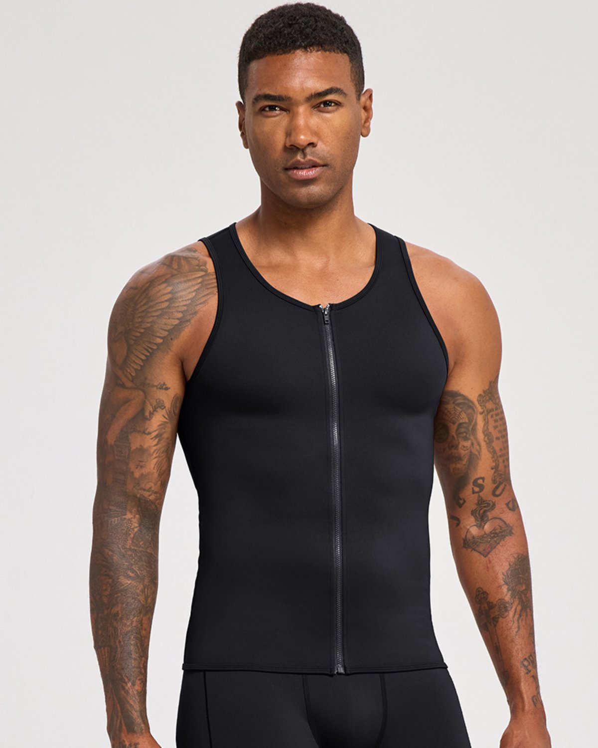 Men's Training Tank MT04 in Black