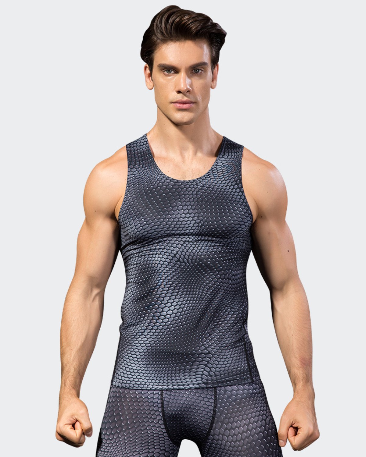 Men's Training Tank MT05 in Snake Scale