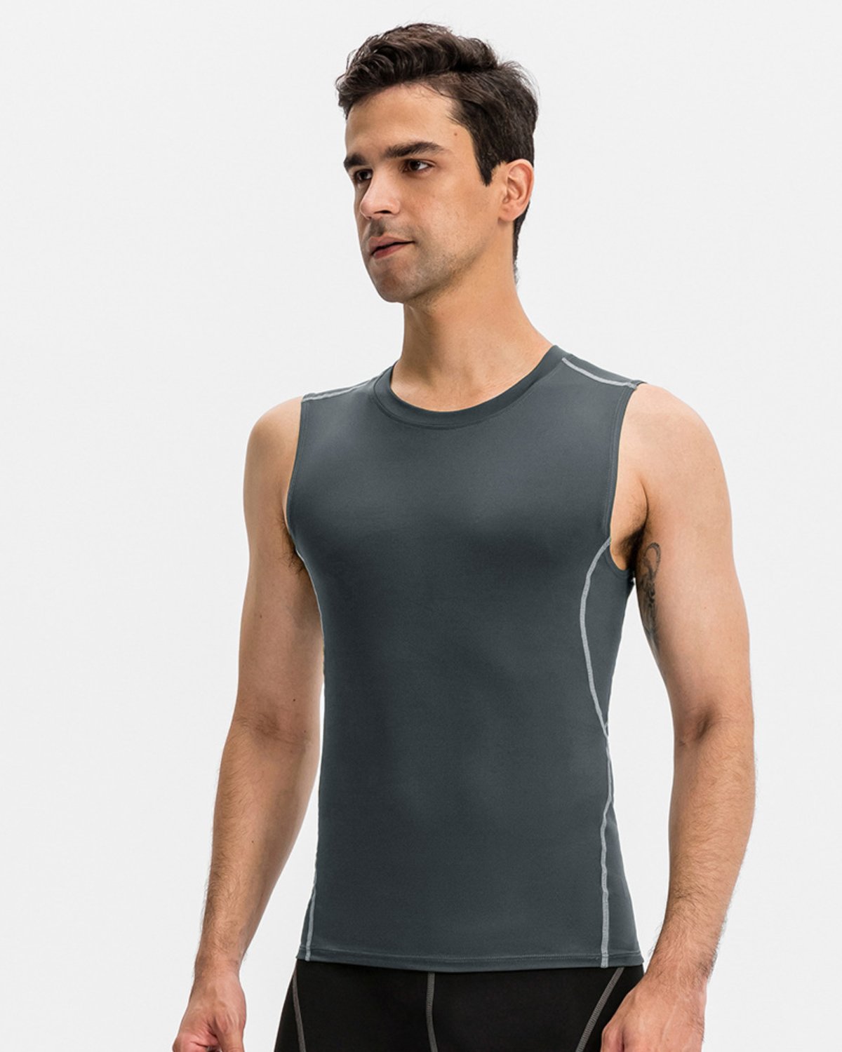 Men's Training Tank MT08 in Grey