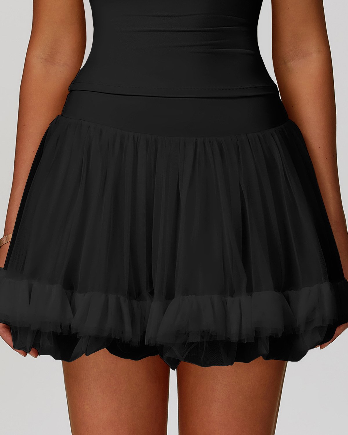 Women's A-Line Tennis Skort TK19 in Black