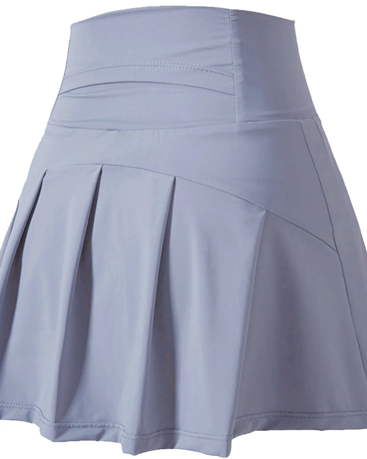 Women's Pleated Tennis Skort TK53 in Light Grey