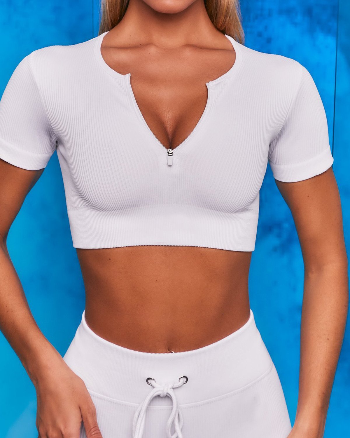 Women's Seamless Yoga Set SS12 in White