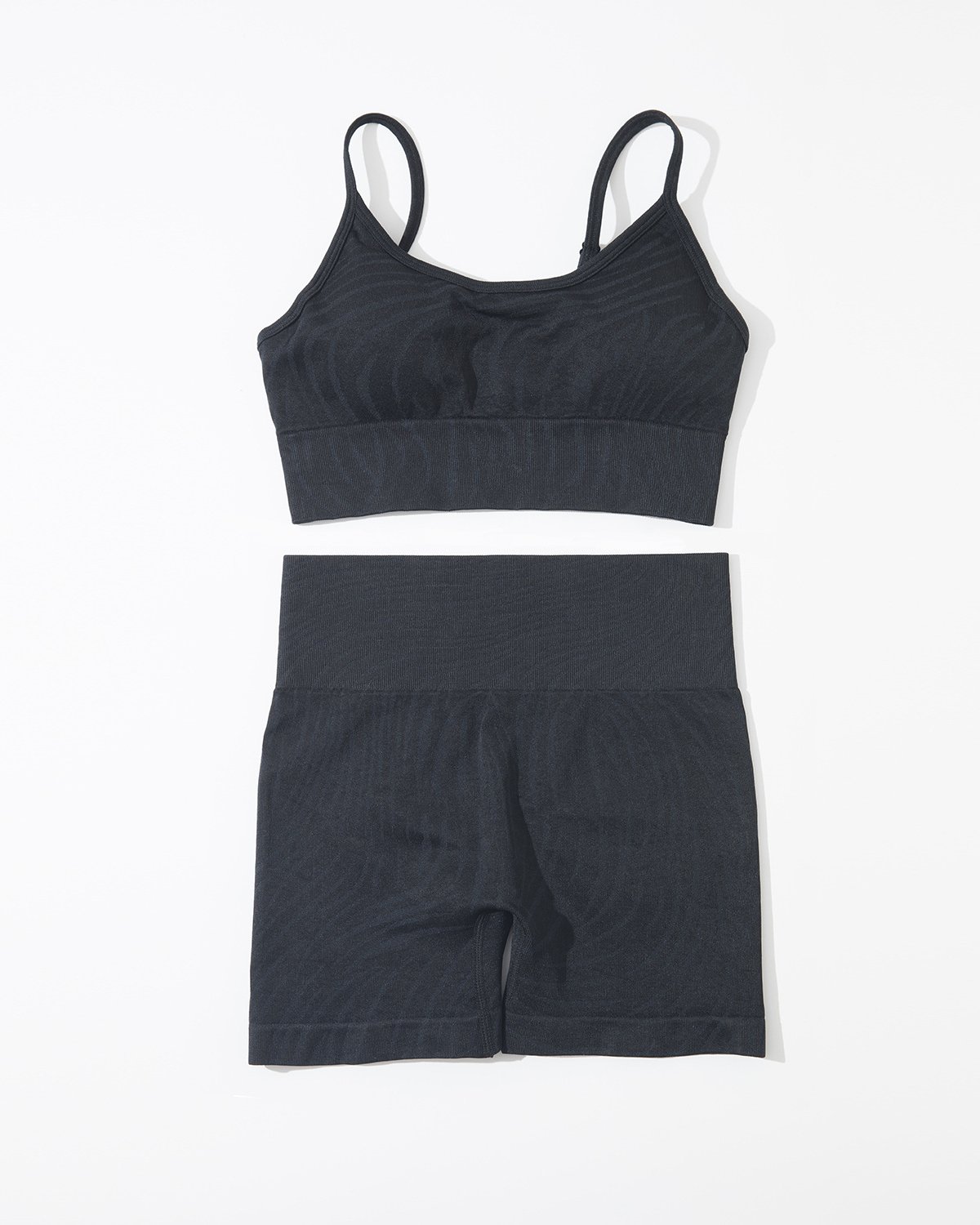 Women's Seamless Yoga Set SS13 in Charcoal