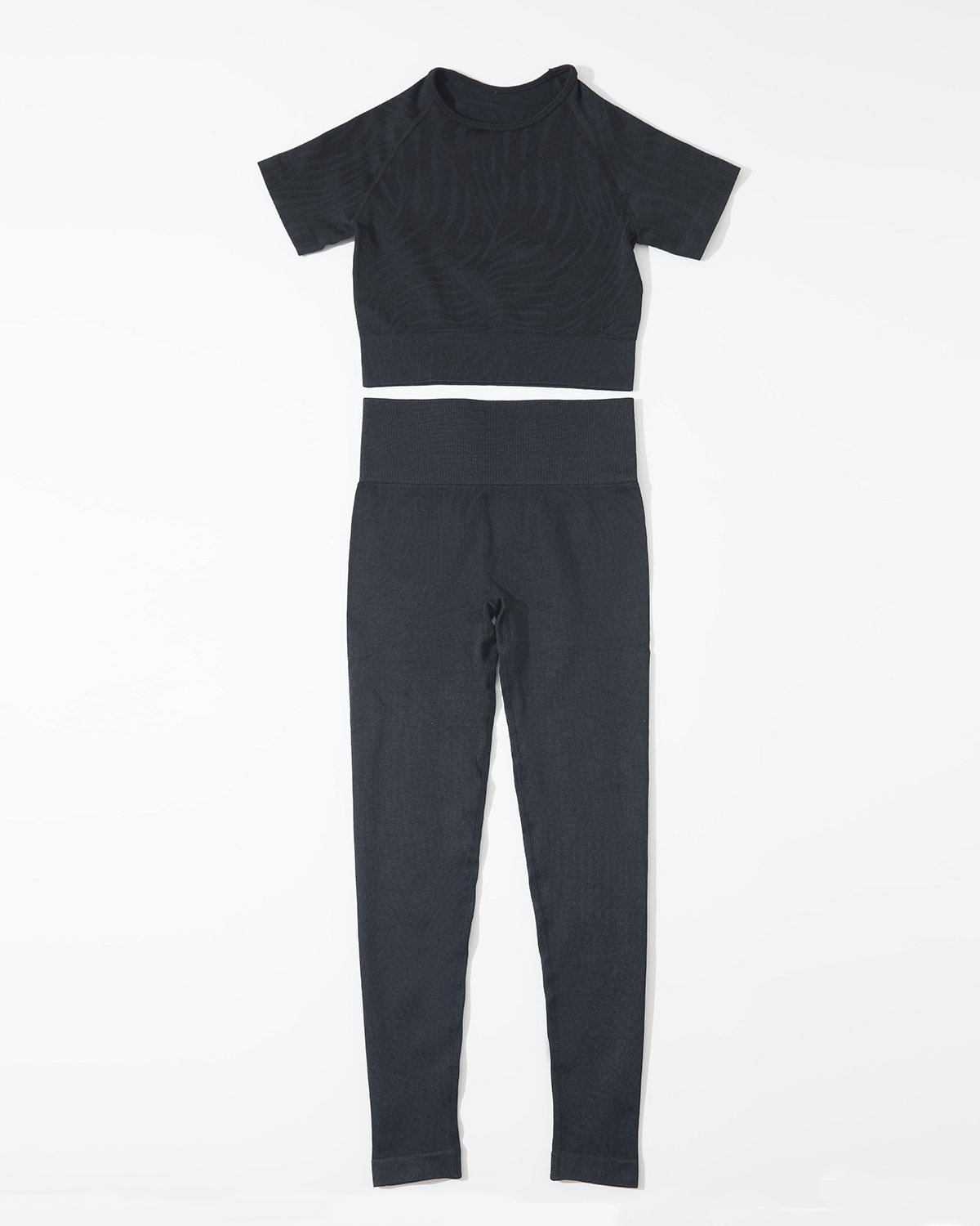 Women's Seamless Yoga Set SS16 in Charcoal
