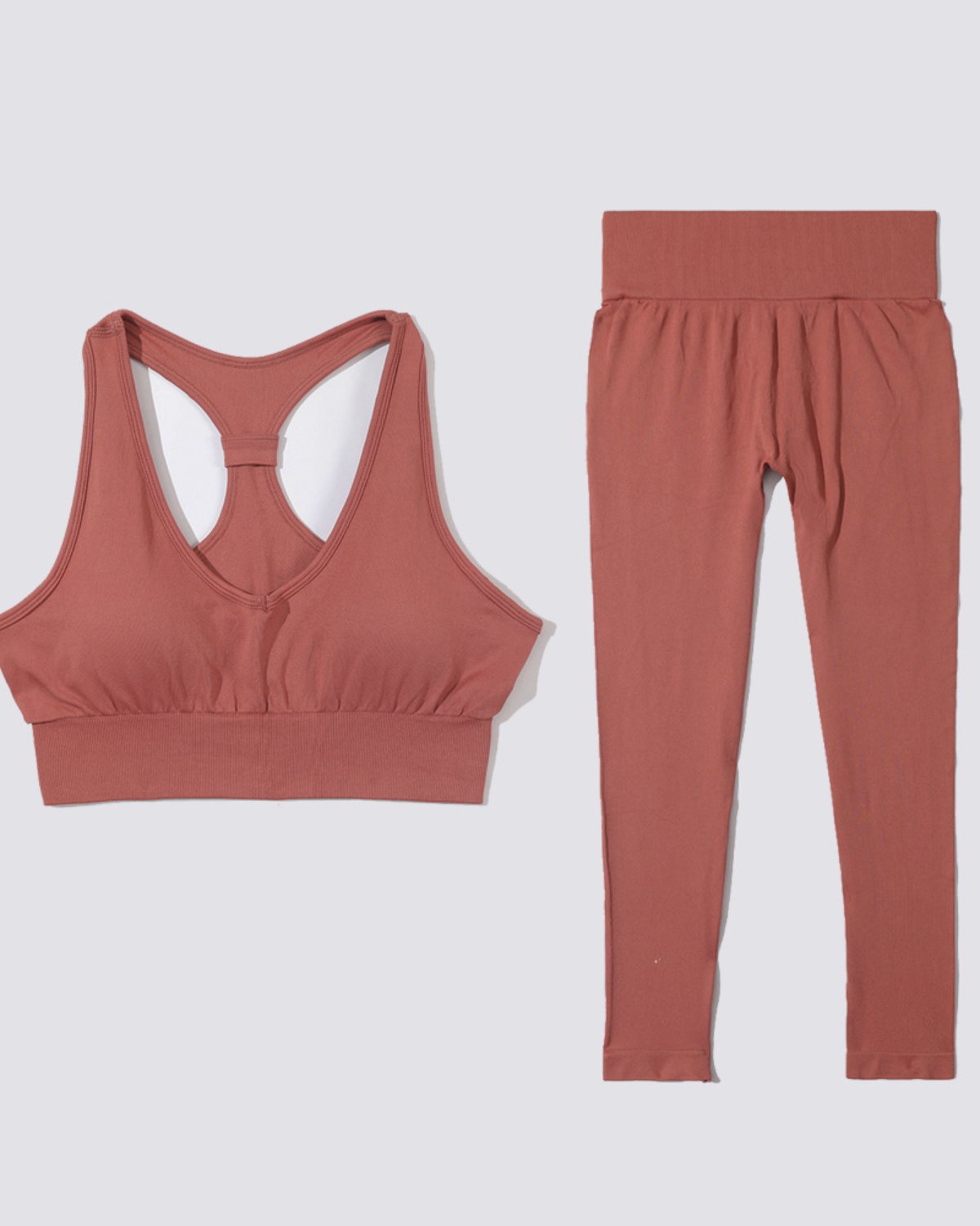 Women's Seamless Yoga Set SS19 in Camel
