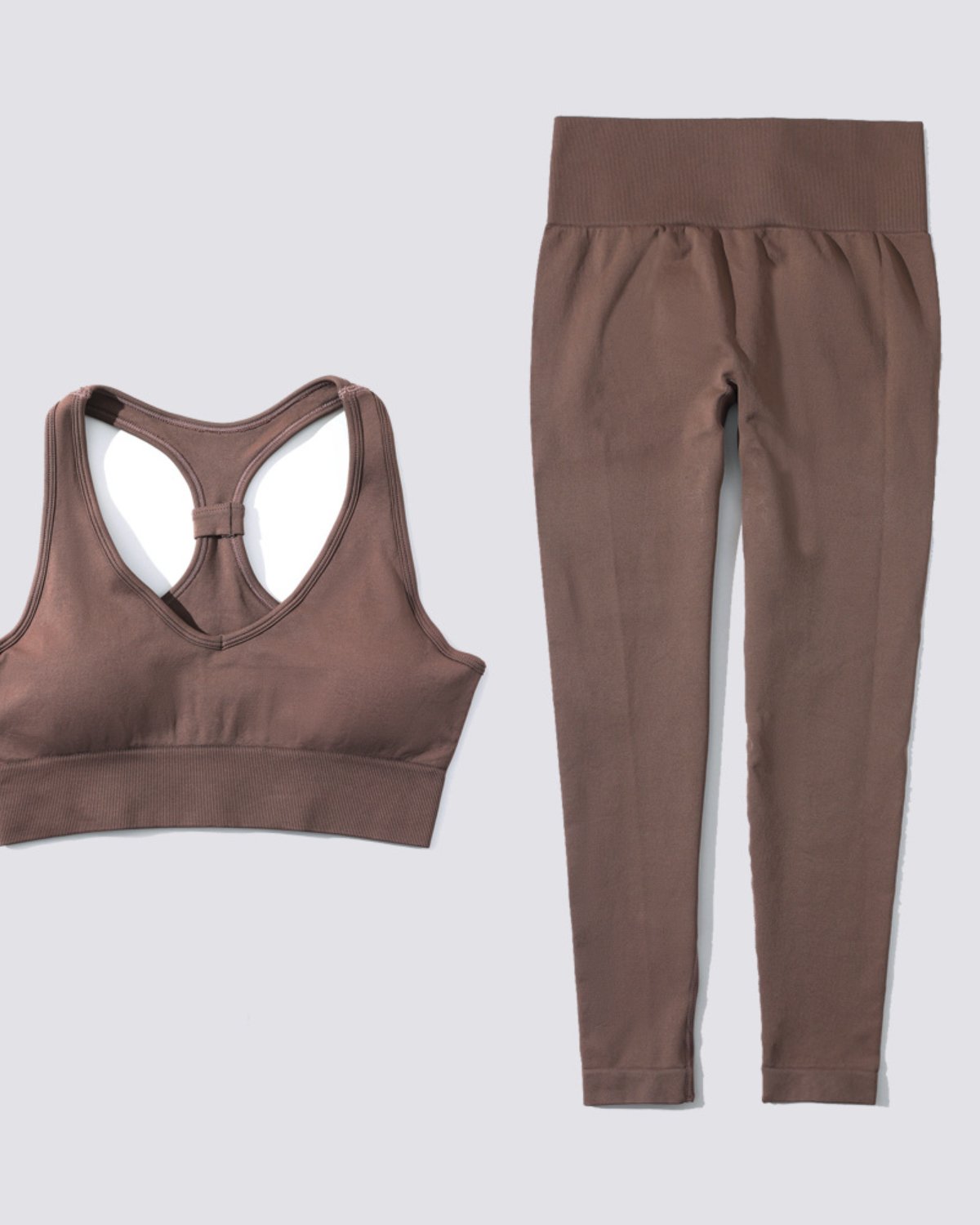 Women's Seamless Yoga Set SS19 in Brown