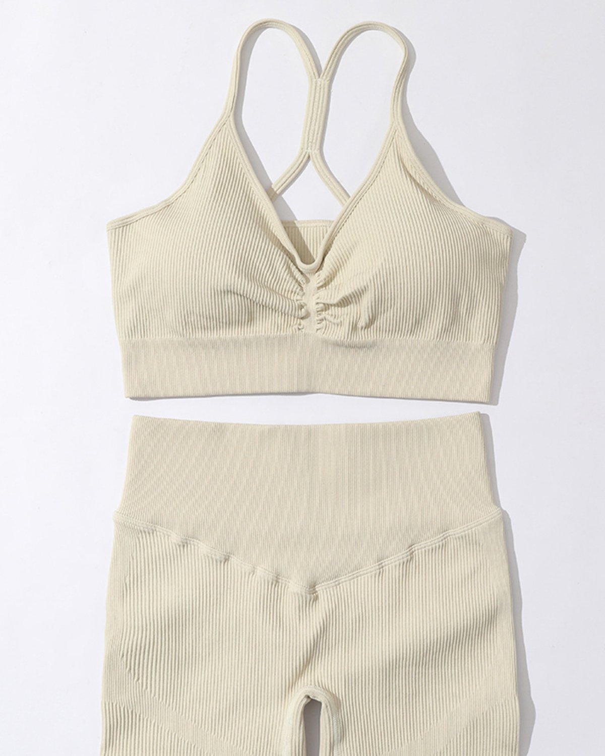 Women's Seamless Yoga Set SS24 in Beige