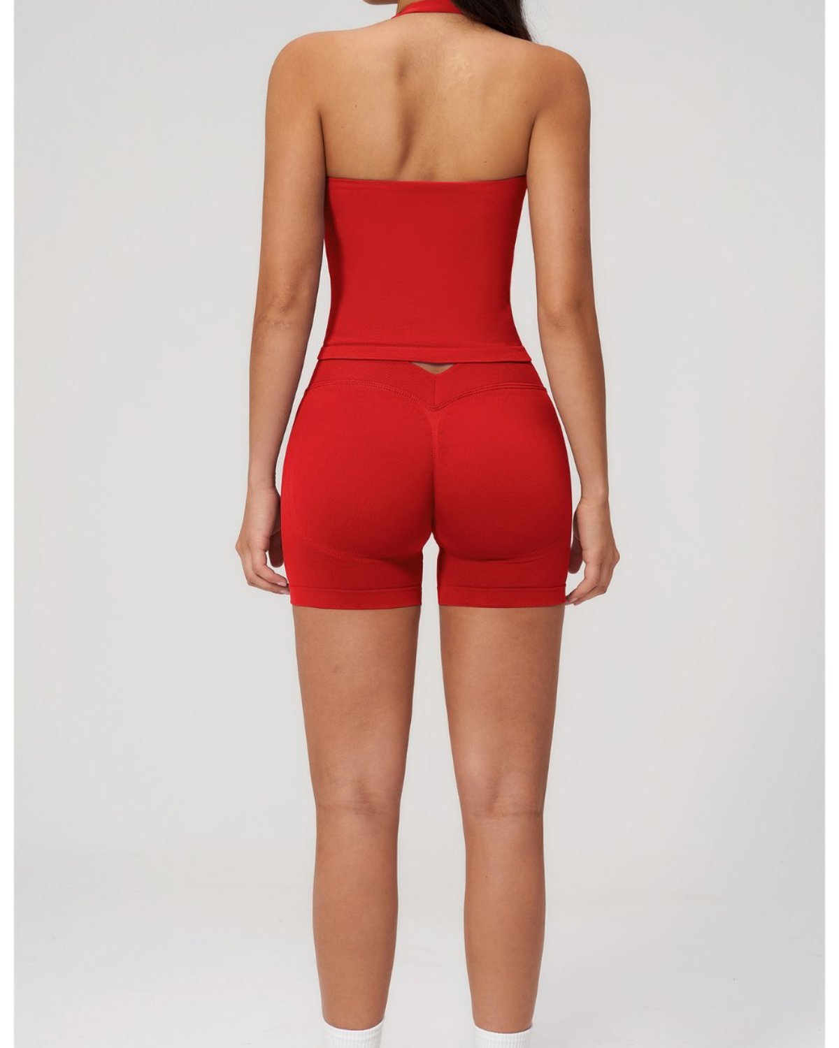 Women's Seamless Yoga Set SS27-2 in Red