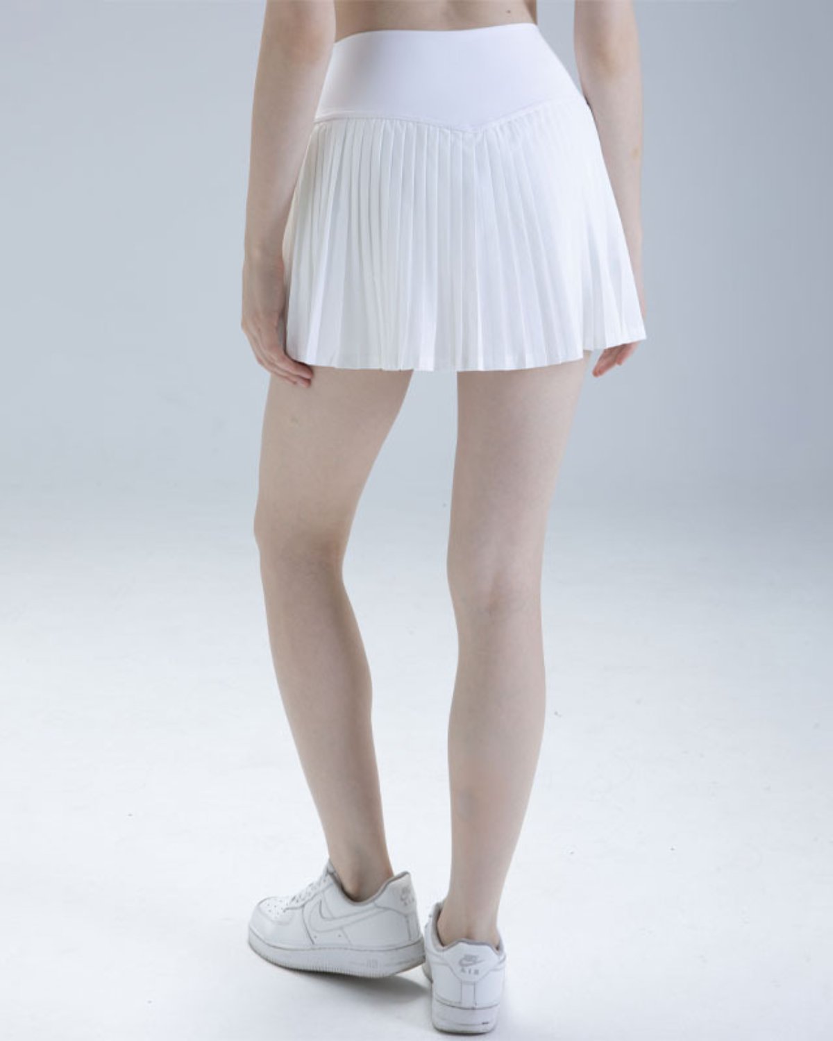 Women's Tennis Skort TK06 in Silver