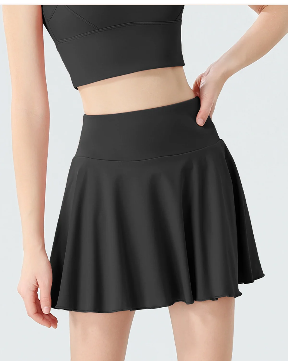 Women's Tennis Skort TK34 in Charcoal