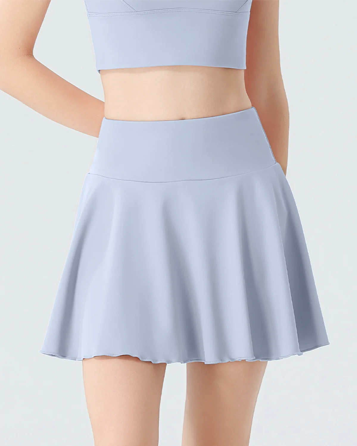 Women's Tennis Skort TK34 in Silver