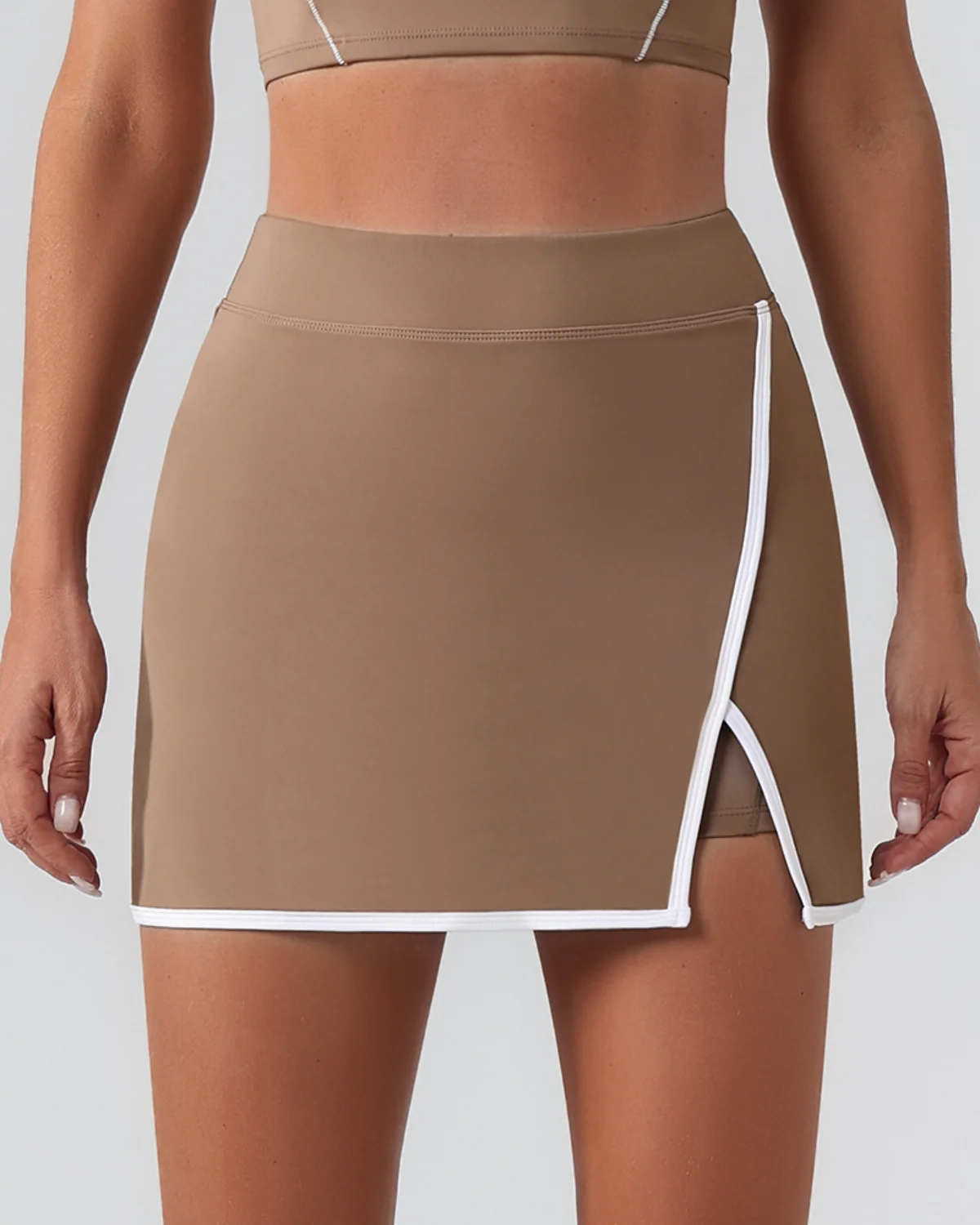 Women's Tennis Skort TK74 in Brown