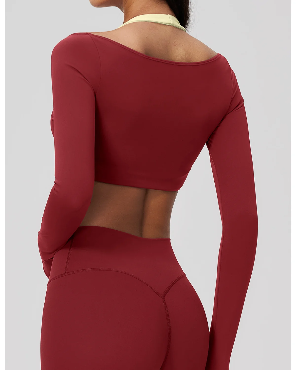 Women's Yoga Crop Top NT85 in RED