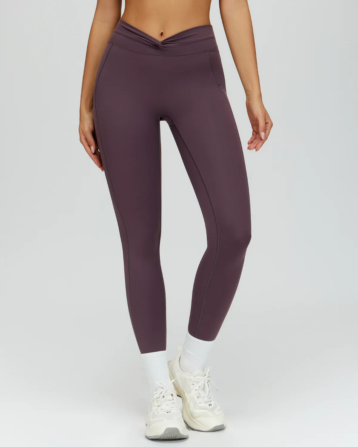 Women's Yoga Leggings NP27 in Plum
