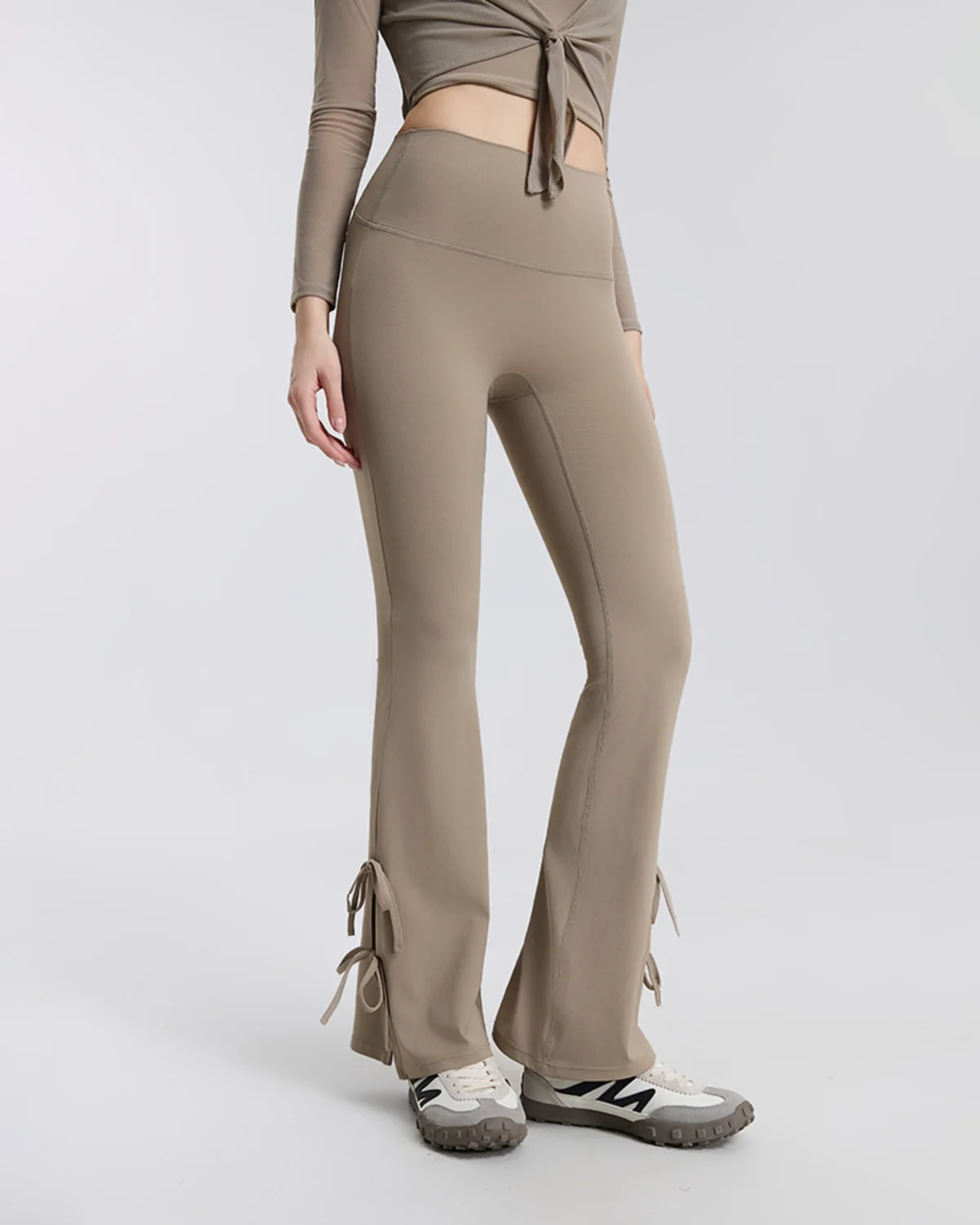 Women's Yoga Leggings NP289 in Light Grey