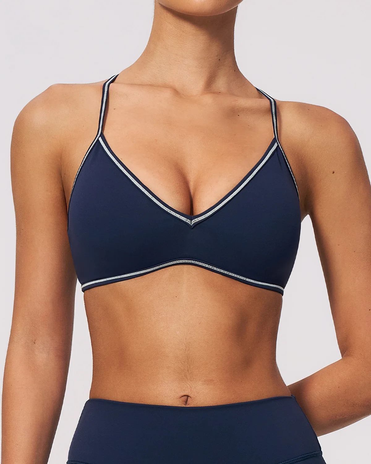 Women's Yoga Sports Bra NB190 in Navy Blue