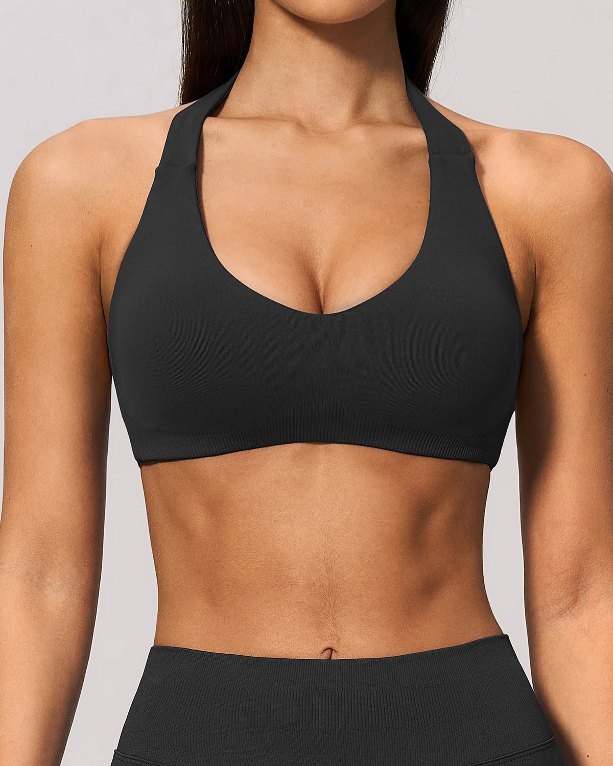 Women's Yoga Sports Bra NB192 in Charcoal
