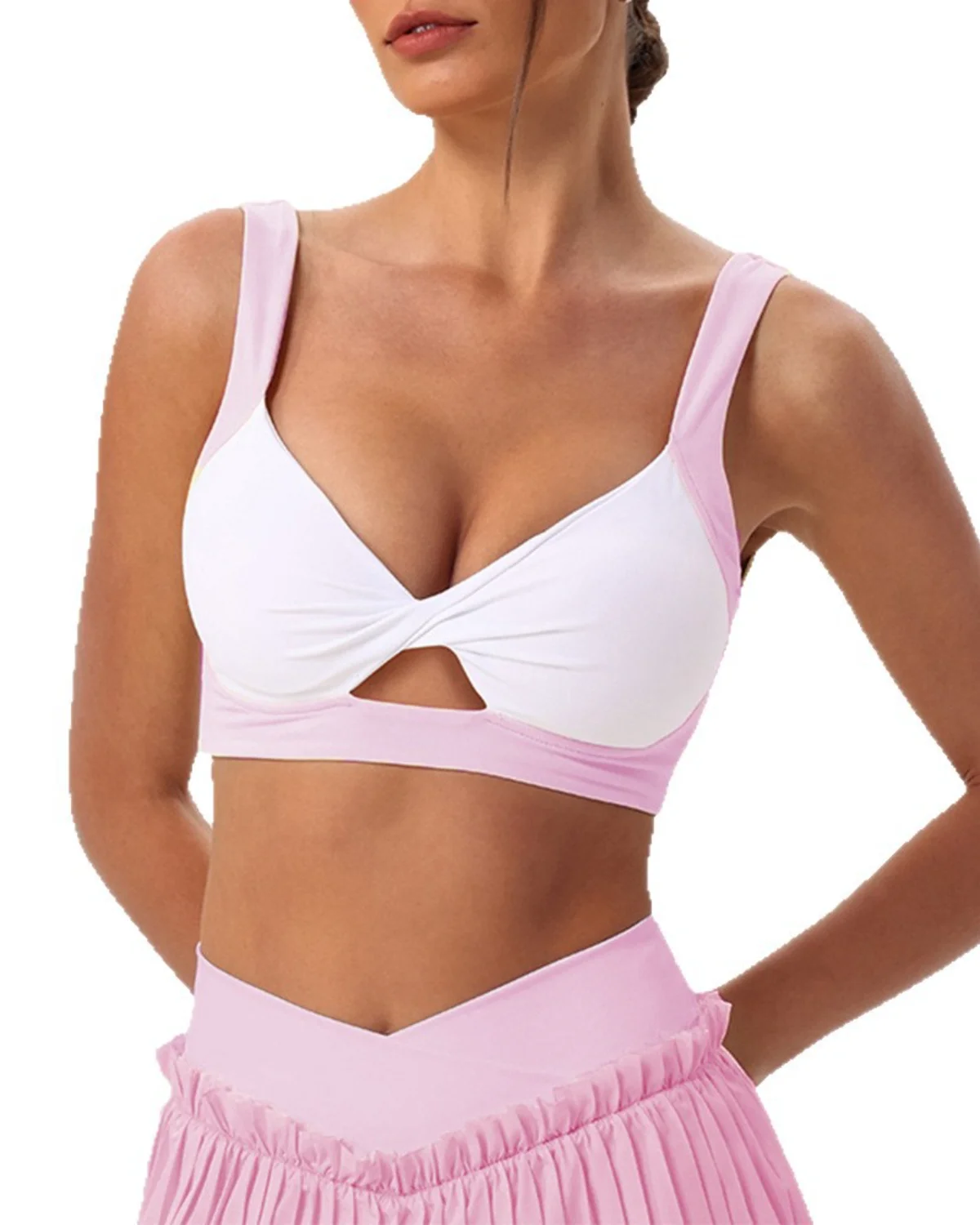 Women's Yoga Sports Bra NB193 in Pink