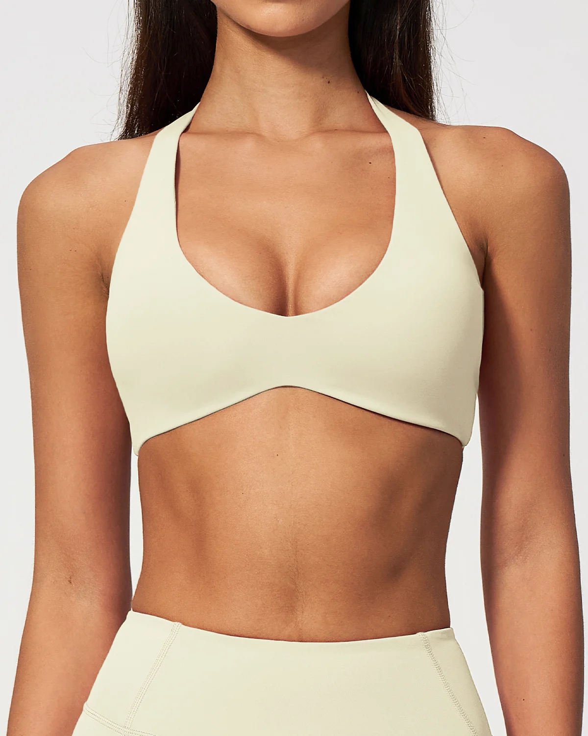 Women's Yoga Sports Bra NT81 in Cream
