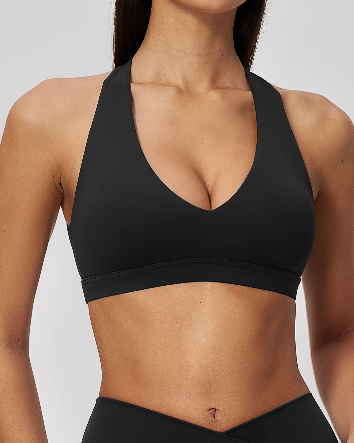 Women's Yoga Sports Bra SB75 in Black