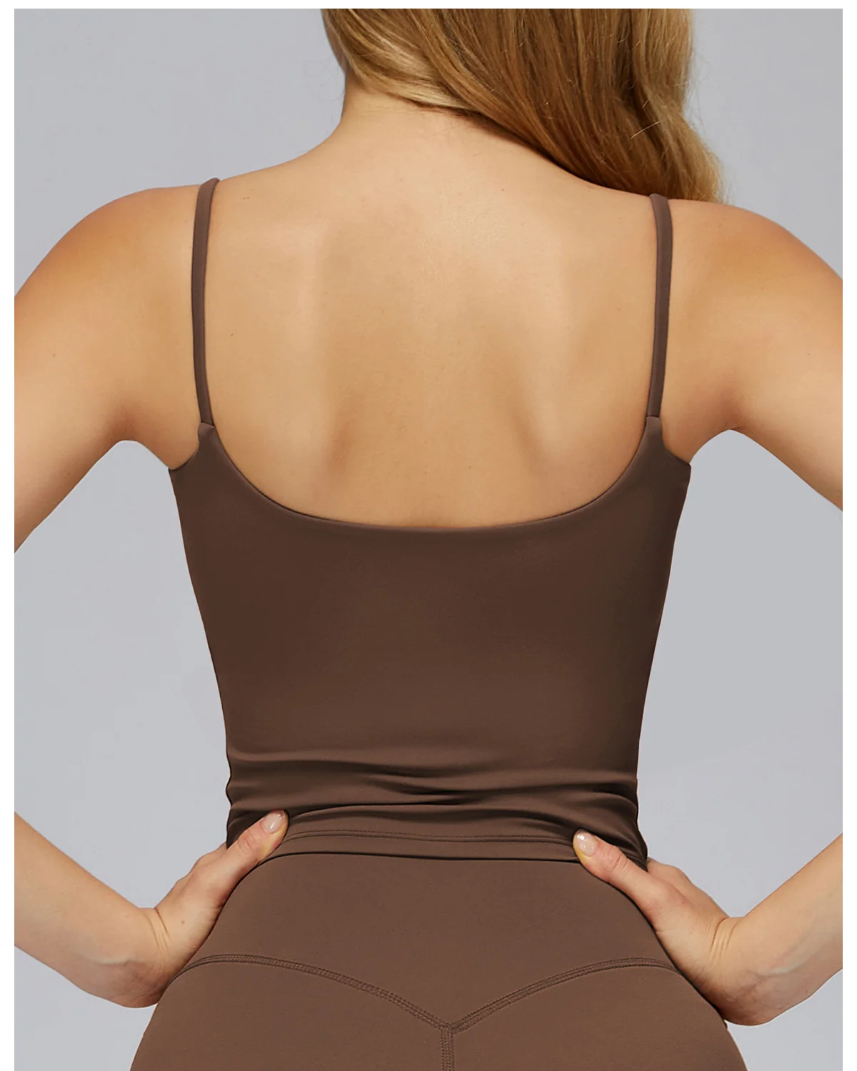 Women's Yoga Tank NV11 in Tan