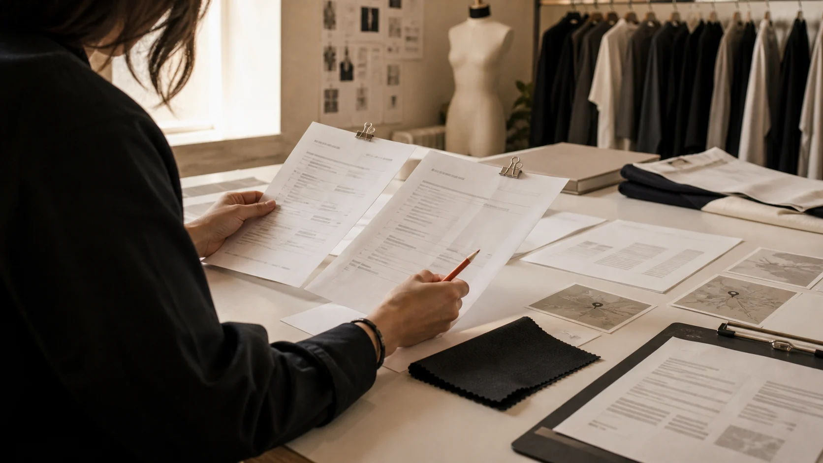 Illustrative supplier-document review, not a brand facility or official document